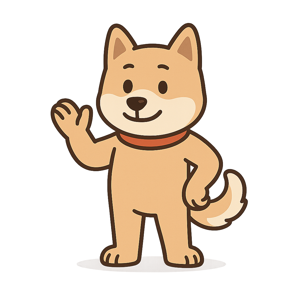 HADS mascot, a friendly Jindo mix